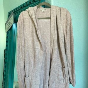 Barefoot Dreams Light Pink Hooded Cardigan